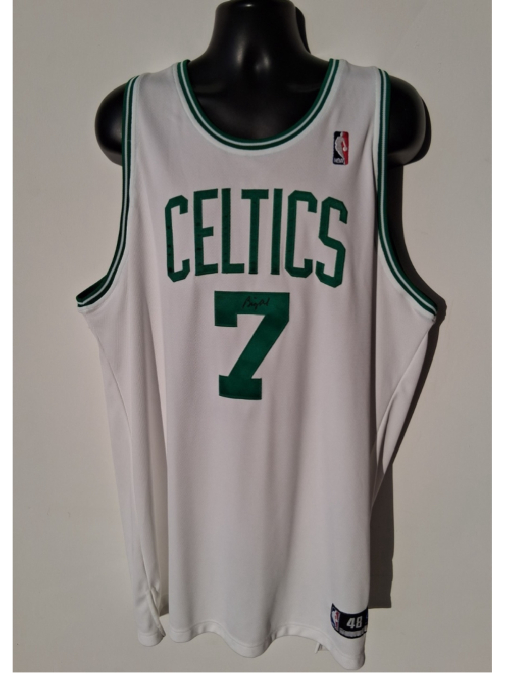 VTG Boston Celtics Al Jefferson Sz 48 XL NBA Jersey Reebok Signed Autograph NEW